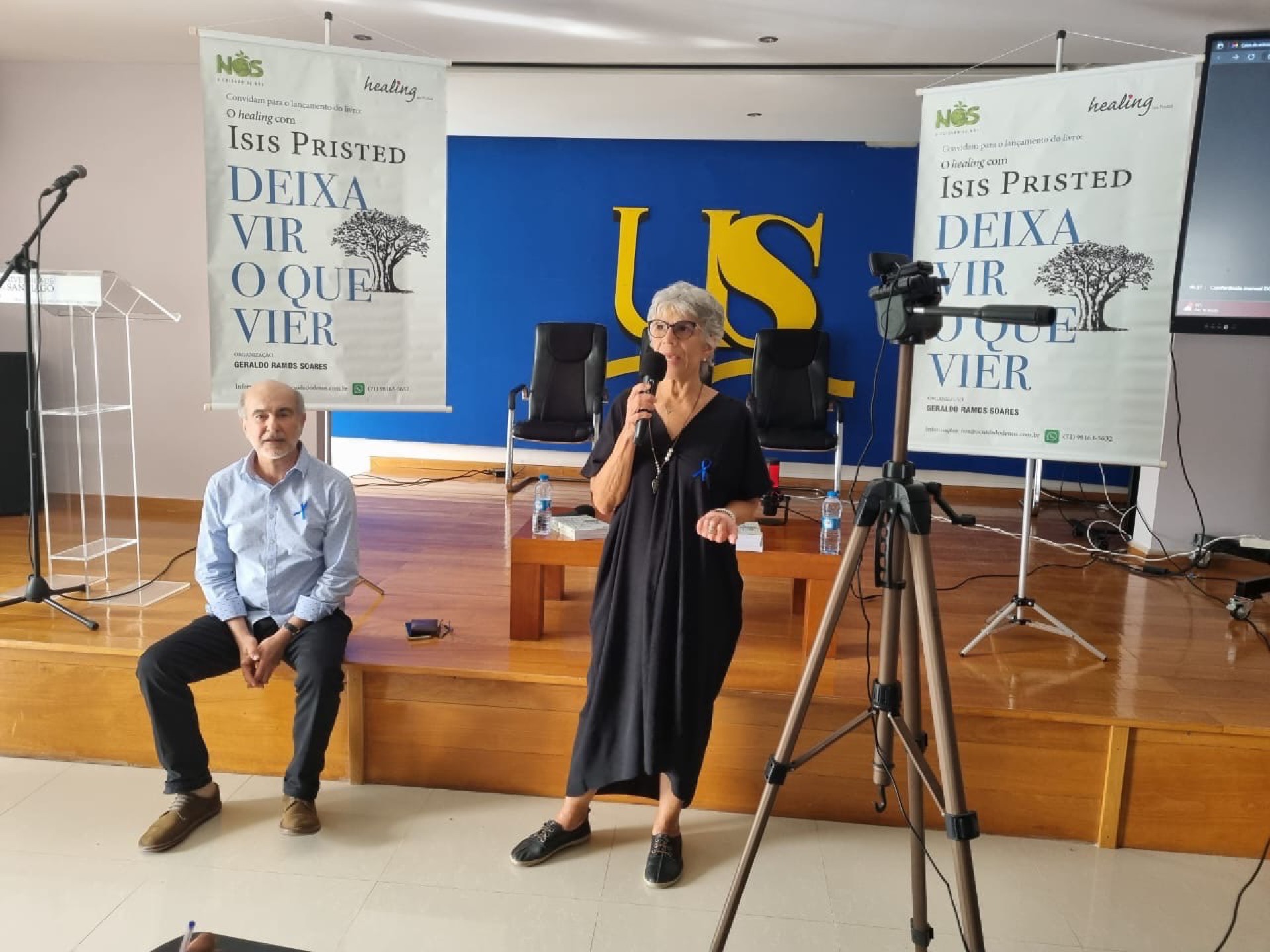 Conferência de lançamento e Círculo de Conversas, na Universidade de Santiago - Cidade de Assomada/Ilha de Santiago - Novembro/2023